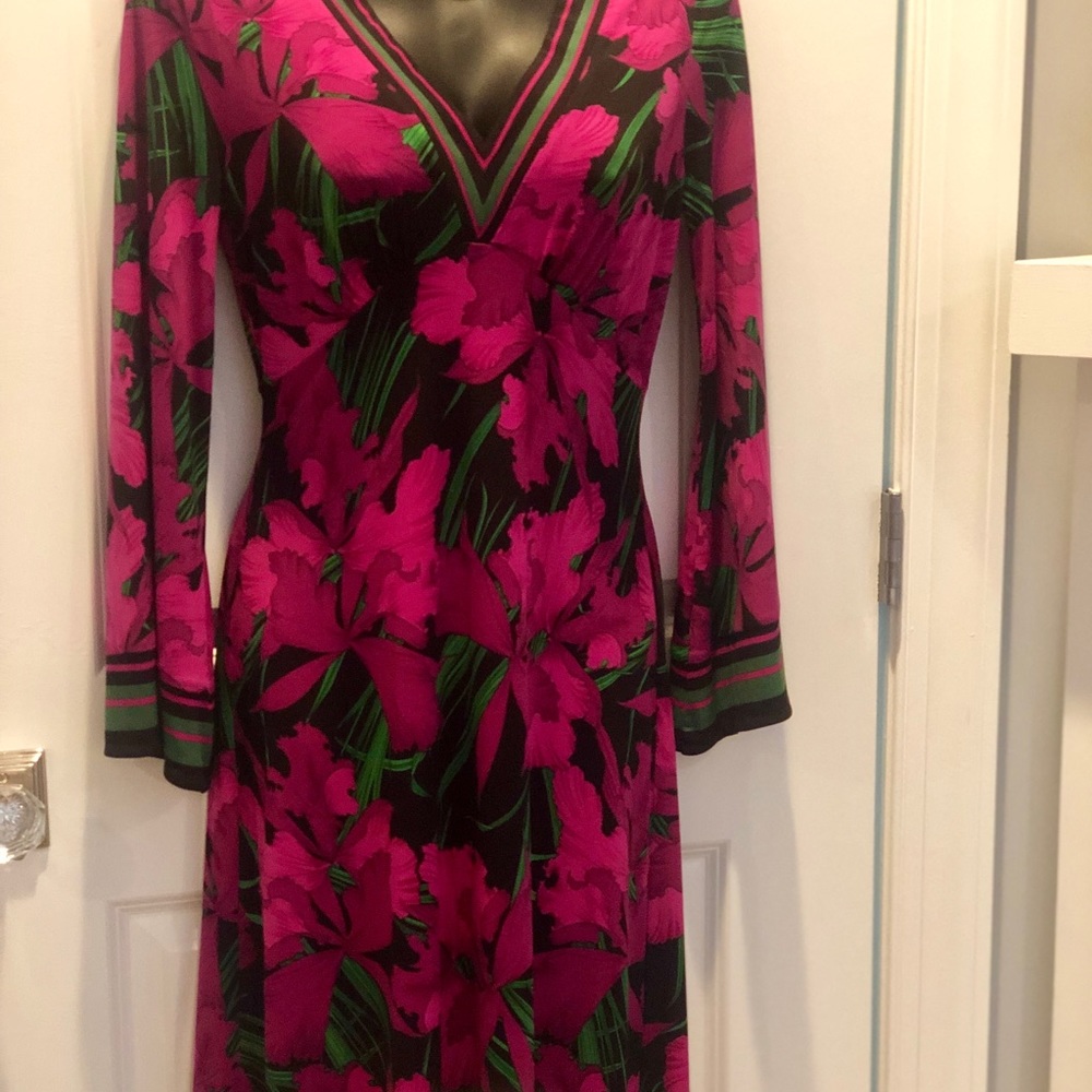 NWT Stunning Micheal Kors pink flora dress xs